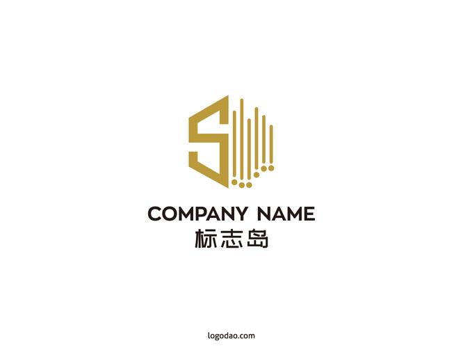 創意英文s字母五金建材行業logo極簡s字母矢量標志素材下載